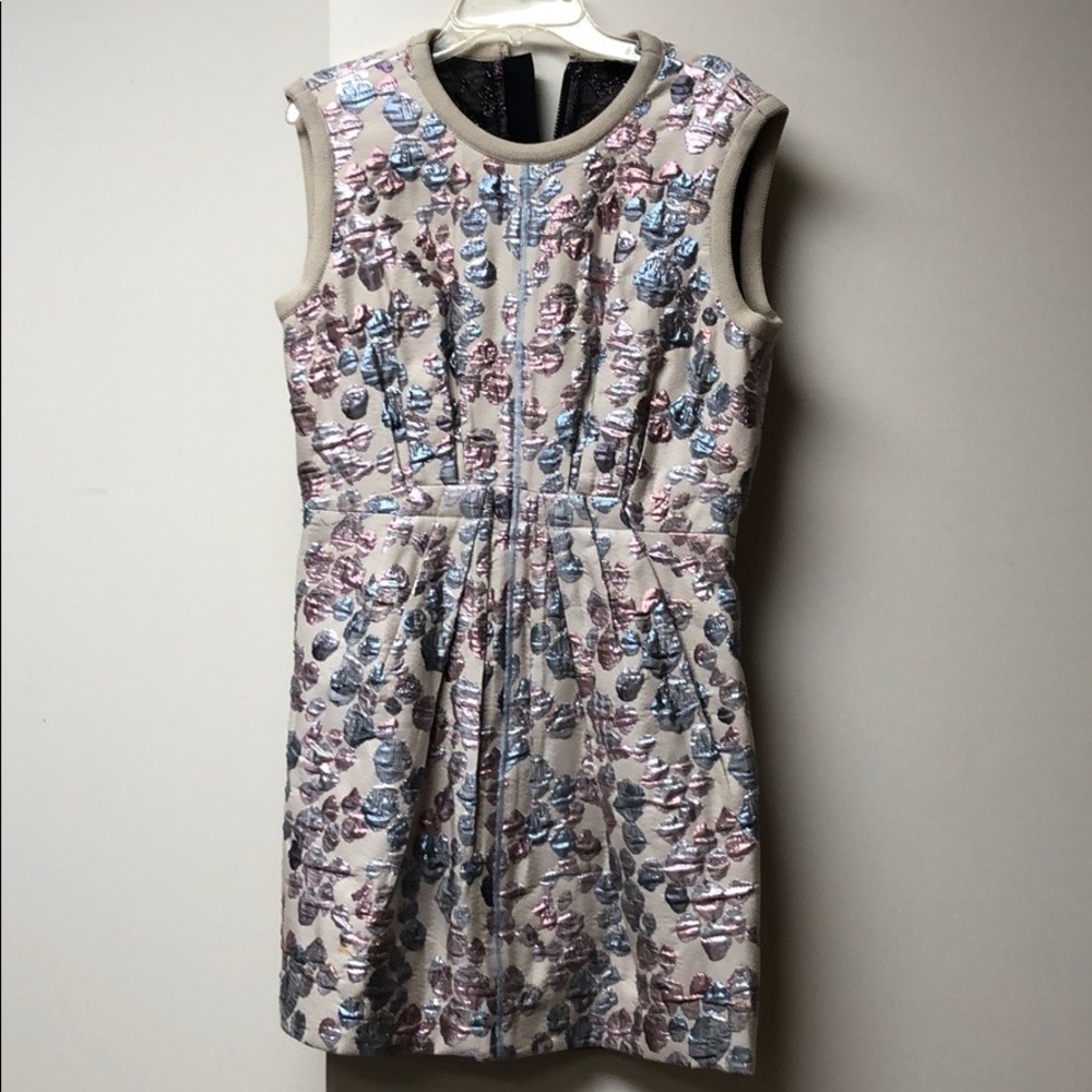 Marc Jacobs metallic print mini dress